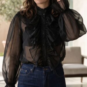 Camicia Nera Romantica "Aura Nera"