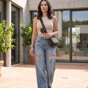 Jeans Wide Leg "Ribelle" - immagine 3